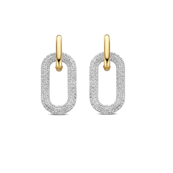 Two-Tone Glamour – TI SENTO Milano Door Knocker Earrings Bryan Jewelry Prattville, AL