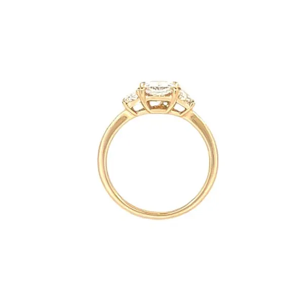 Radiant cut with Trap side diamonds-Lab-grown 14ky Image 3 Bryan Jewelry Prattville, AL