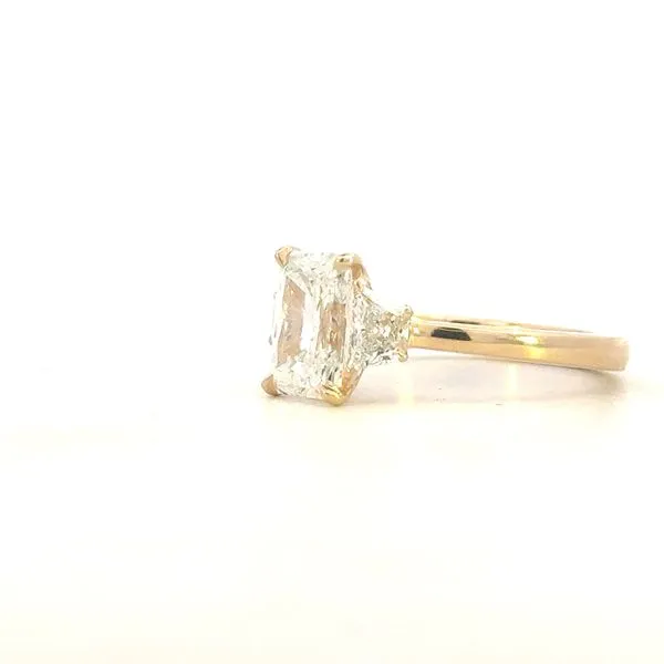 Lab Grown Radiant cut engagement ring - 2.09ctw Image 2 Bryan Jewelry Prattville, AL