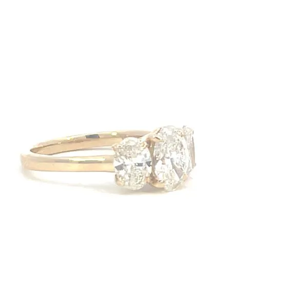 Lab Grown 3 stone ring Image 4 Bryan Jewelry Prattville, AL
