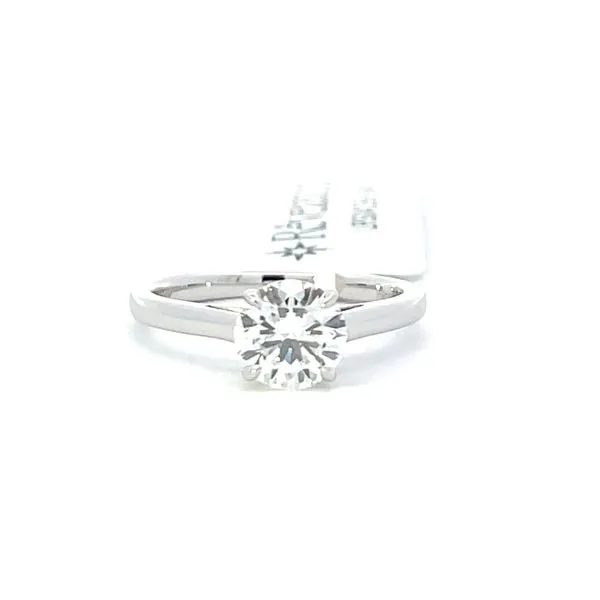 Lab-grown 4 prong diamond solitaire in 14k white gold Image 4 Bryan Jewelry Prattville, AL