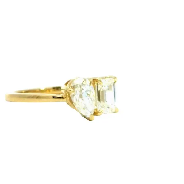 Toi Et Moi with Pear and Emerald Image 4 Bryan Jewelry Prattville, AL