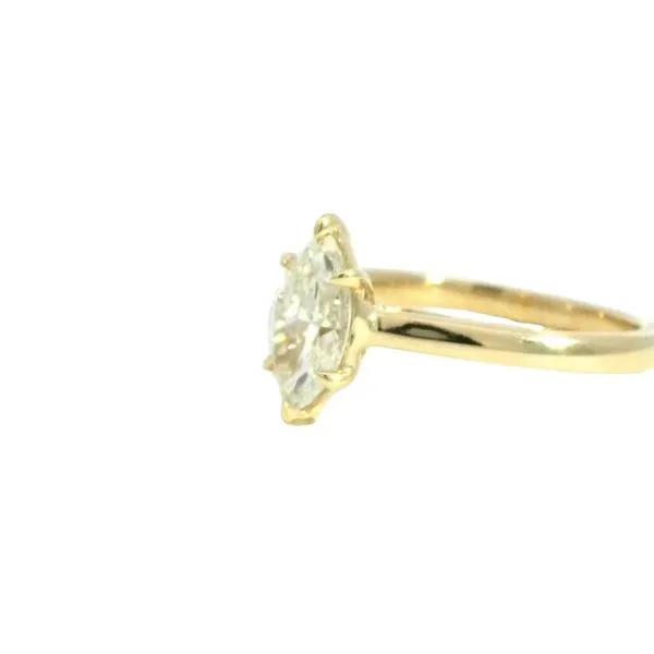 Lab grown marquise 1ct solitaire-14ky Image 2 Bryan Jewelry Prattville, AL
