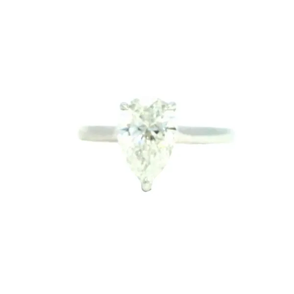 Lab grown 2ctw Pear shaped Diamond Solitaire Engagement Ring -14kw Bryan Jewelry Prattville, AL
