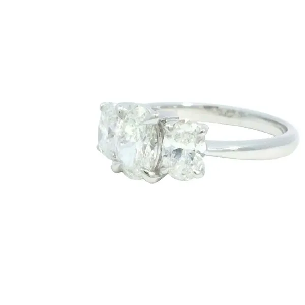3 Stone Lab Grown Diamond ring in 14kw Image 2 Bryan Jewelry Prattville, AL