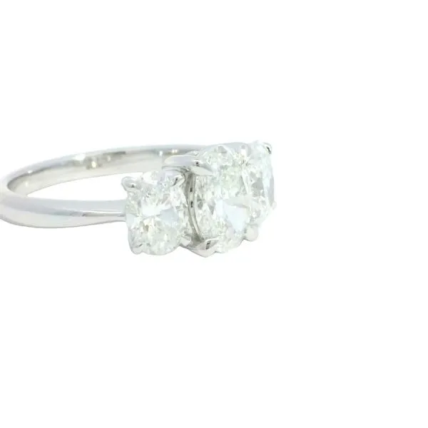 3 Stone Lab Grown Diamond ring in 14kw Image 3 Bryan Jewelry Prattville, AL