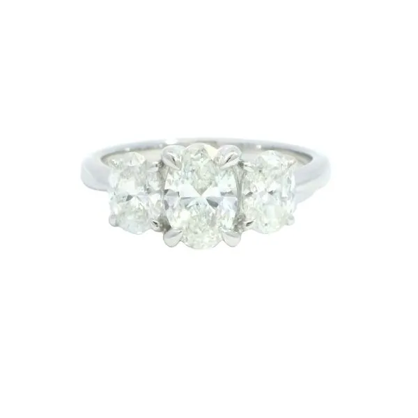3 Stone Lab Grown Diamond ring in 14kw Bryan Jewelry Prattville, AL