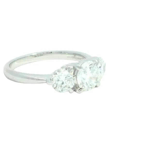 3 Stone Lab Grown Engagement Ring in 14kw Image 4 Bryan Jewelry Prattville, AL