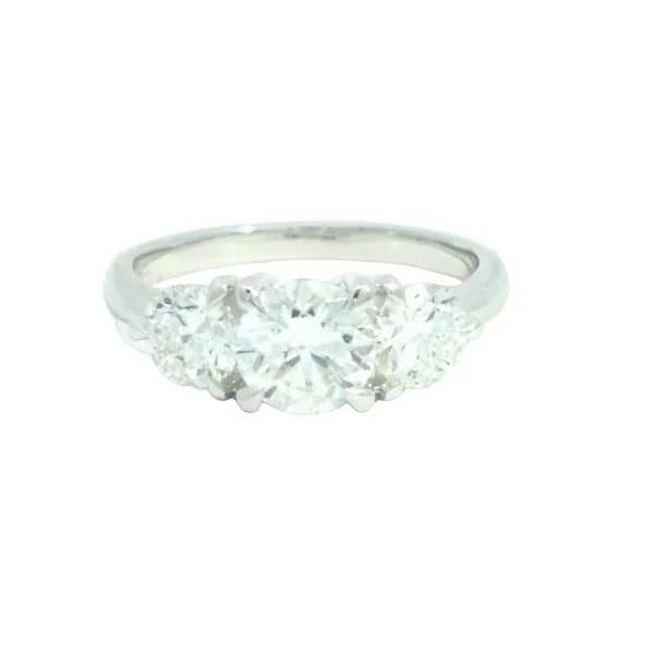 3 Stone Lab Grown Engagement Ring in 14kw Bryan Jewelry Prattville, AL