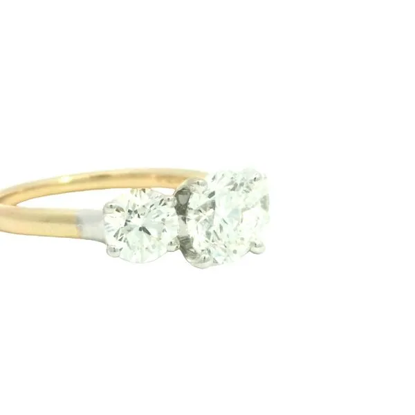 Bold Brilliance, Beautifully Balanced<br>, Labgrown 3 stone Ring-14ky-3ctw Image 3 Bryan Jewelry Prattville, AL
