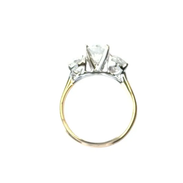 Bold Brilliance, Beautifully Balanced<br>, Labgrown 3 stone Ring-14ky-3ctw Image 4 Bryan Jewelry Prattville, AL