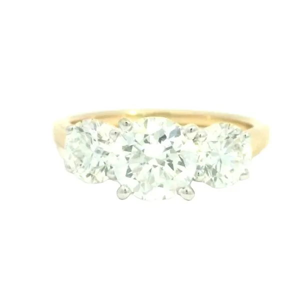 Bold Brilliance, Beautifully Balanced<br>, Labgrown 3 stone Ring-14ky-3ctw Bryan Jewelry Prattville, AL