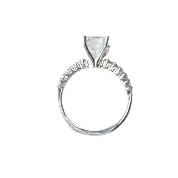 Refined and Radiant<br> Lab Grown Emerald Cut Engagement Ring in 14kw Image 2 Bryan Jewelry Prattville, AL
