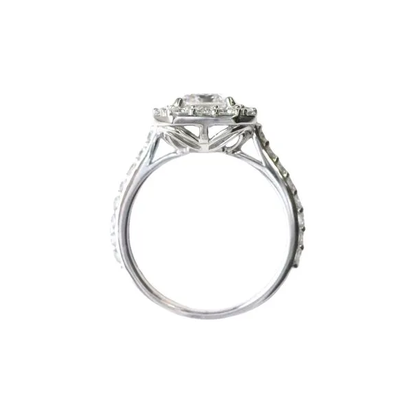 A Statement in Sophistication<br>, Lab Grown Emerald Cut Engagement Ring in 14kw Image 3 Bryan Jewelry Prattville, AL