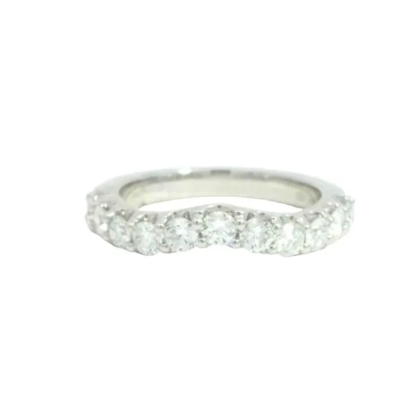 Classic Sparkle, Modern Ethic 1ctw Lab Grown Curved Diamond Band in 14kw Bryan Jewelry Prattville, AL