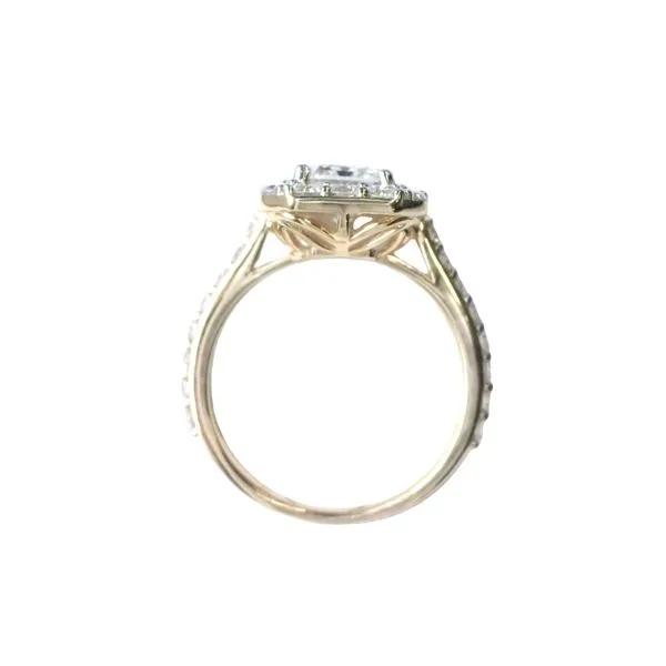 Bold Elegance, Brilliant Impact<br>, Lab Grown Emerald Cut Engagement Ring in 14ky Image 5 Bryan Jewelry Prattville, AL