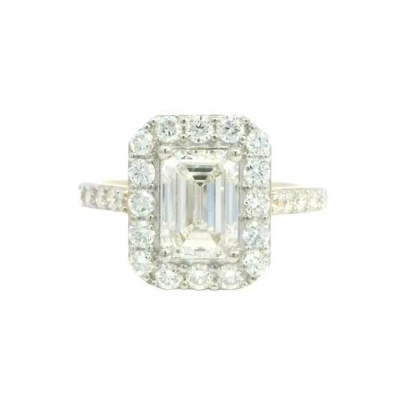 Bold Elegance, Brilliant Impact<br>, Lab Grown Emerald Cut Engagement Ring in 14ky Bryan Jewelry Prattville, AL