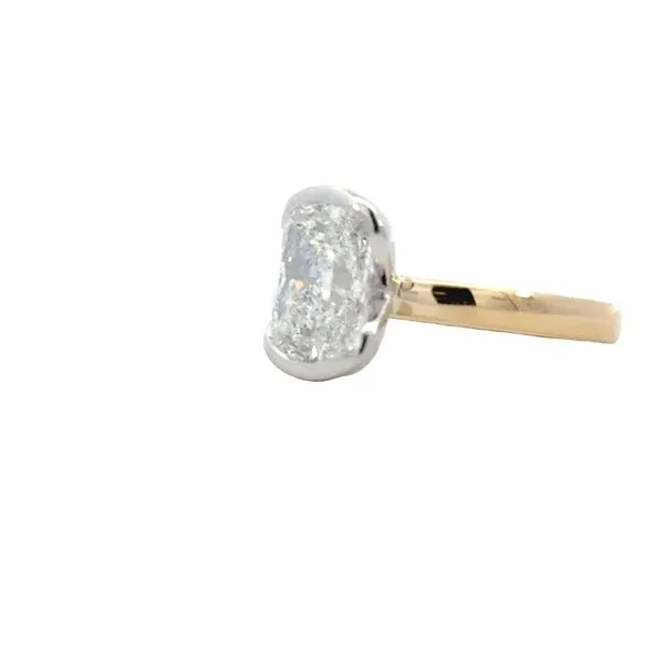 Lab Grown Elongated Cushion Cut Solitaire 3ct.-14ktt Image 2 Bryan Jewelry Prattville, AL