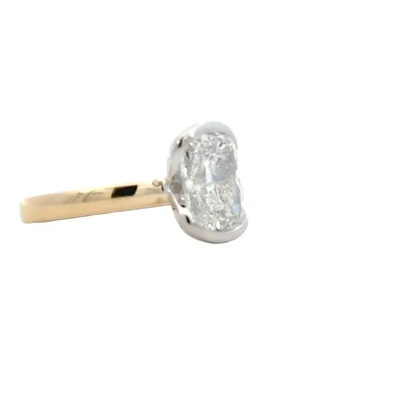 Lab Grown Elongated Cushion Cut Solitaire 3ct.-14ktt Image 3 Bryan Jewelry Prattville, AL