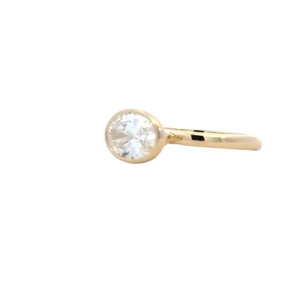 Lab Grown East to West Bezel Set Oval Solitaire-14ky Image 2 Bryan Jewelry Prattville, AL