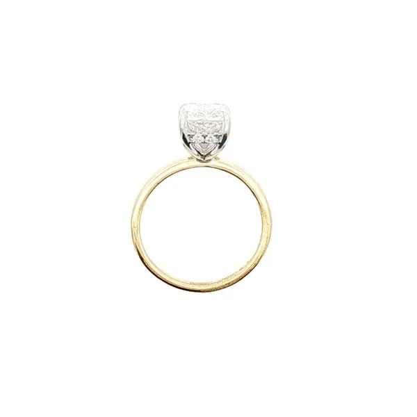 Lab grown 3 carat Radiant Cut diamond with Hidden Halo Engagement Ring in 14ktt Image 4 Bryan Jewelry Prattville, AL