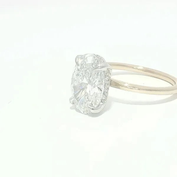 Lab Grown 3ct Oval Engagement Ring Image 4 Bryan Jewelry Prattville, AL