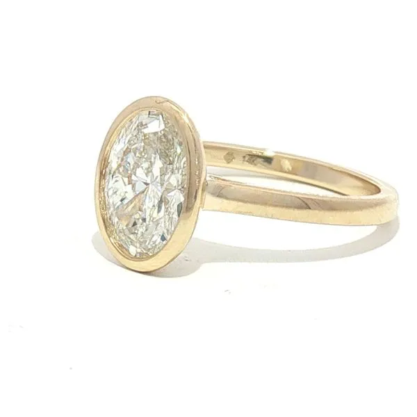 Lab Grown Oval Diamond Engagement Ring Image 3 Bryan Jewelry Prattville, AL