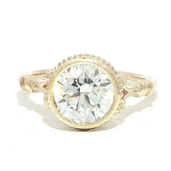 Timeless Grace: Bezel Set Lab Grown Diamond Engagement Ring in 14K Yellow Gold Bryan Jewelry Prattville, AL