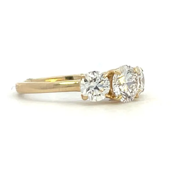 Lab Grown 3 stone ring Image 2 Bryan Jewelry Prattville, AL