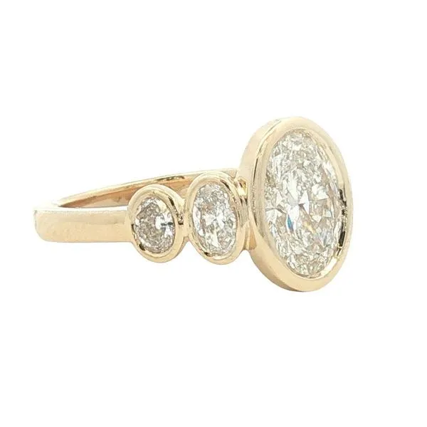 Radiant in Every Direction: Lab-Grown Five-Stone Oval Diamond Engagement Ring Image 2 Bryan Jewelry Prattville, AL