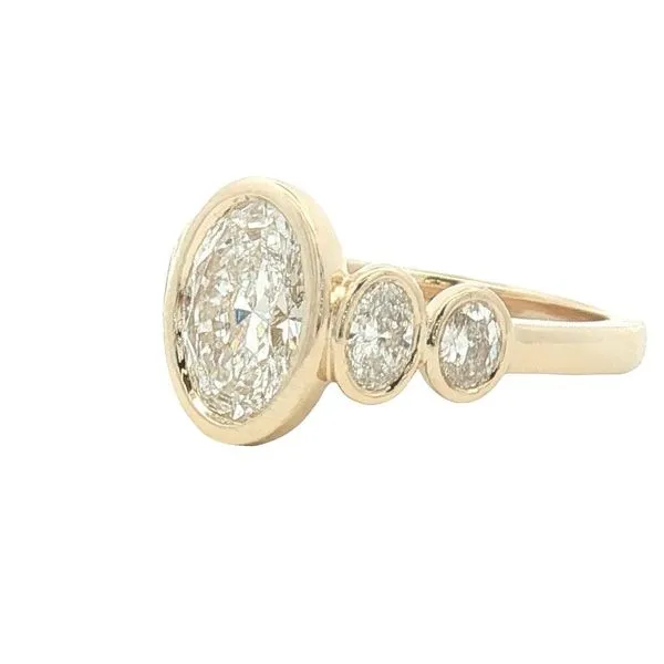 Radiant in Every Direction: Lab-Grown Five-Stone Oval Diamond Engagement Ring Image 3 Bryan Jewelry Prattville, AL