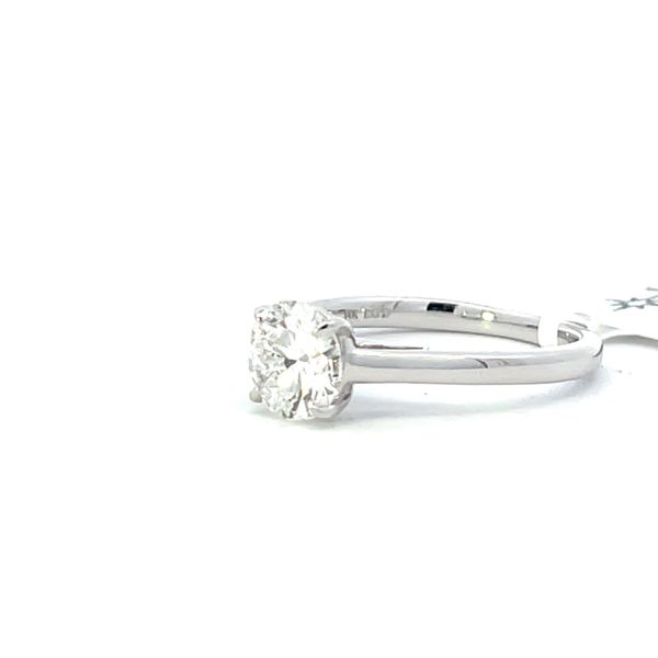 Lab-grown 4 prong diamond solitaire in 14k white gold Image 2 Bryan Jewelry Prattville, AL