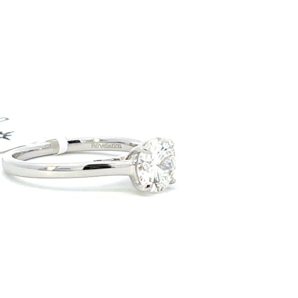 Lab-grown 4 prong diamond solitaire in 14k white gold Image 3 Bryan Jewelry Prattville, AL