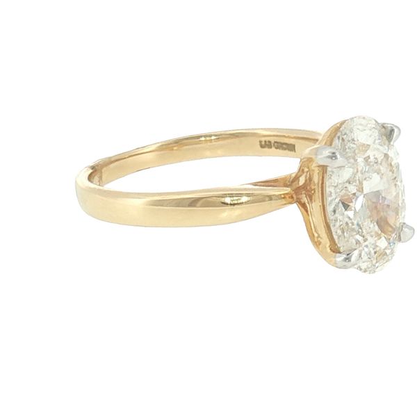 Classic Brilliance: Oval Diamond Solitaire Ring Image 3 Bryan Jewelry Prattville, AL