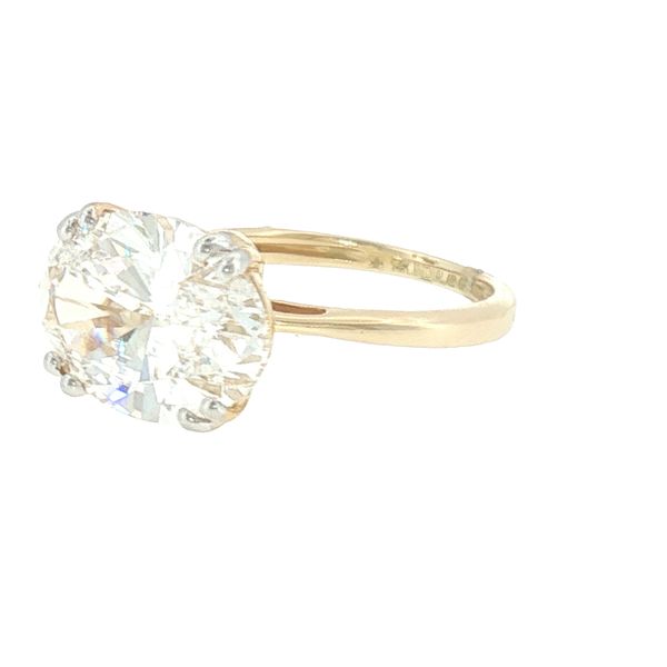 Modern Brilliance: East-West Oval Diamond Solitaire Image 3 Bryan Jewelry Prattville, AL