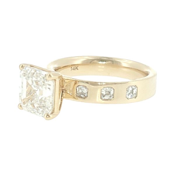 Architectural Elegance: Asscher Cut Diamond Engagement Ring Image 3 Bryan Jewelry Prattville, AL
