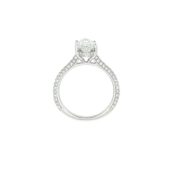 2.66ctw Lab Grown Marquise Diamond Engagement Ring in 14K White Gold Image 2 Bryan Jewelry Prattville, AL