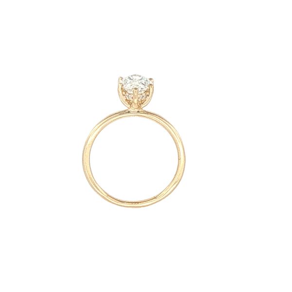 2.08ctw Lab Grown Marquise Diamond Hidden Halo Ring in 14K Yellow Gold Image 2 Bryan Jewelry Prattville, AL