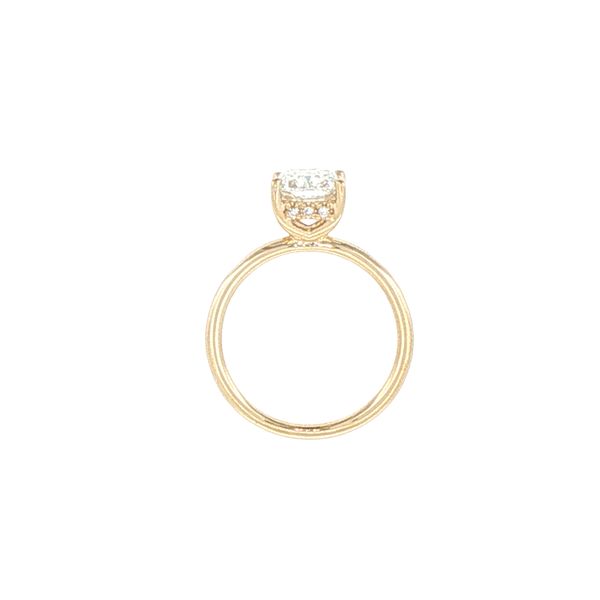 2.66ctw Lab Grown Elongated Cushion Diamond Ring in 14K Yellow Gold Image 2 Bryan Jewelry Prattville, AL