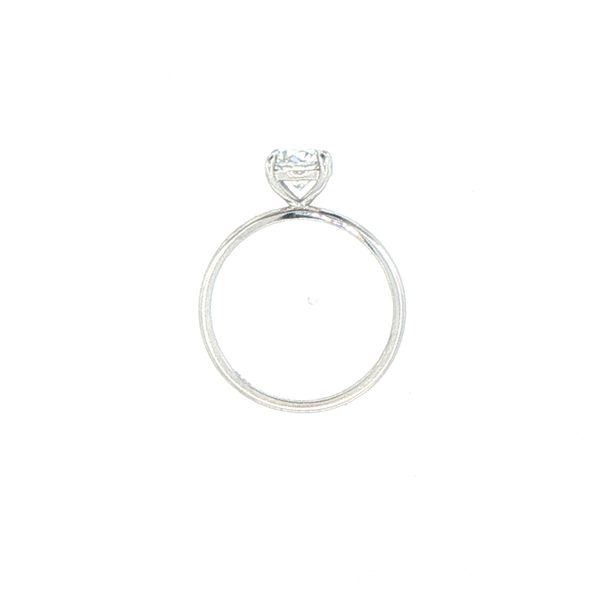 1.09ct Lab Grown Round Diamond Solitaire Engagement Ring in 14K White Gold Image 4 Bryan Jewelry Prattville, AL