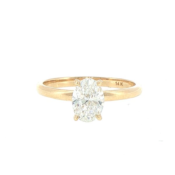 1 CaratLab Grown Oval Solitaire Ring in 14K Yellow Gold Bryan Jewelry Prattville, AL