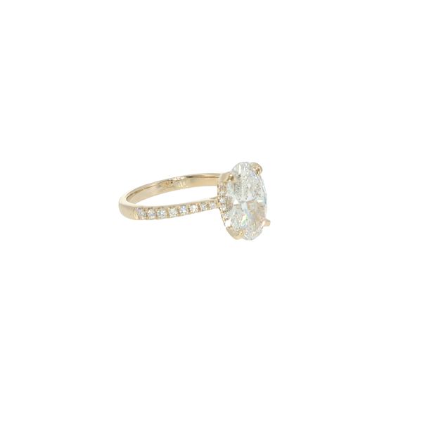Lab Grown Oval Diamond Ring Image 2 Bryan Jewelry Prattville, AL