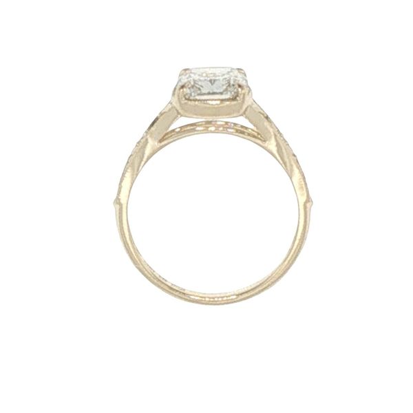 Accented Lab Grown Cushion Diamond Engagement Ring Image 5 Bryan Jewelry Prattville, AL