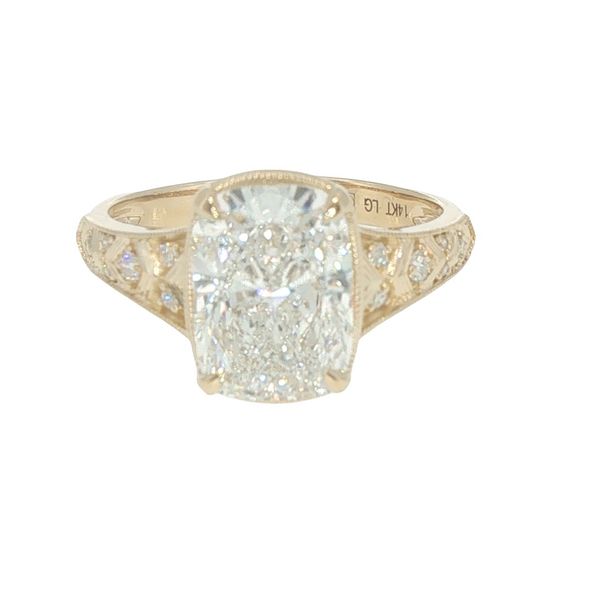 Accented Lab Grown Cushion Diamond Engagement Ring Bryan Jewelry Prattville, AL