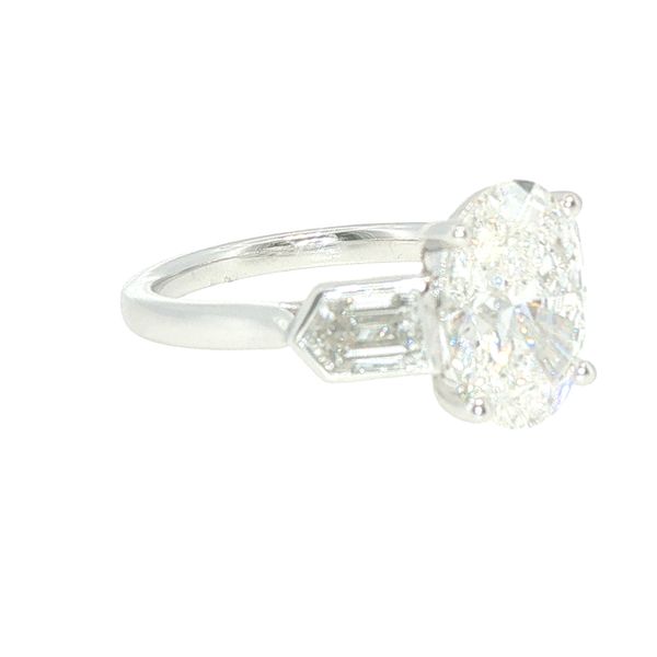 Lab Grown Oval Diamond Ring Image 3 Bryan Jewelry Prattville, AL