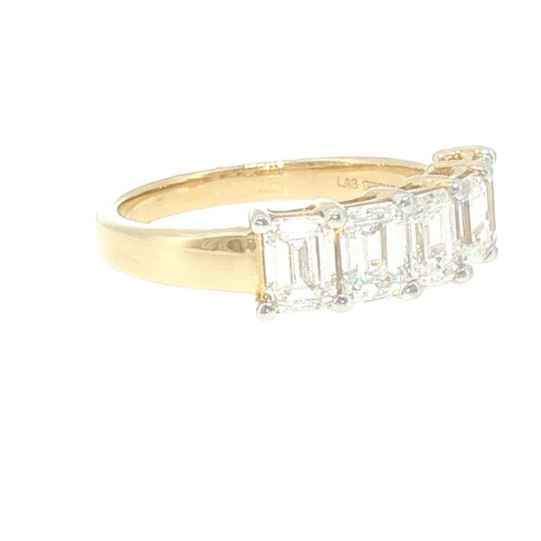 Emerald Elegance: Five-Stone Diamond Anniversary Band Image 2 Bryan Jewelry Prattville, AL