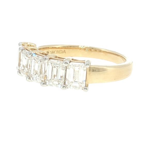 Emerald Elegance: Five-Stone Diamond Anniversary Band Image 4 Bryan Jewelry Prattville, AL