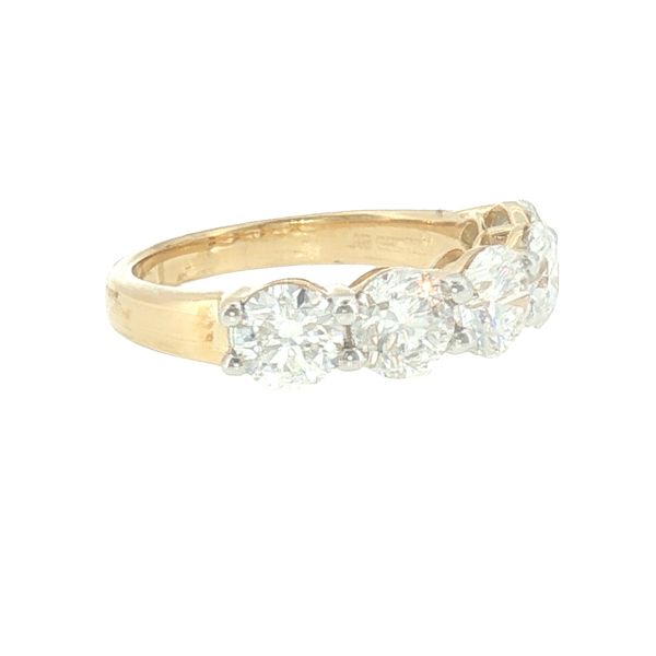 Timeless Brilliance: Five-Stone Diamond Band-14ky Image 2 Bryan Jewelry Prattville, AL