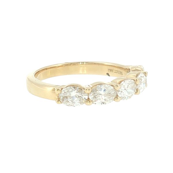 Modern Grace: East-to-West Oval Diamond Five-Stone Ring-14ky Image 2 Bryan Jewelry Prattville, AL