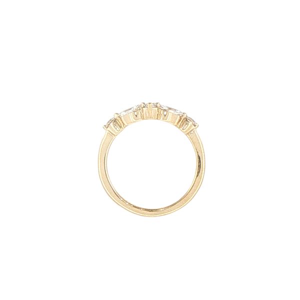 .75ctw Lab Grown Marquise & Round Diamond Chevron Band in 14K Yellow Gold Image 2 Bryan Jewelry Prattville, AL